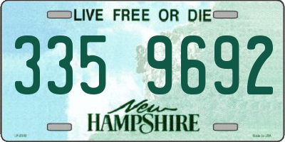 NH license plate 3359692