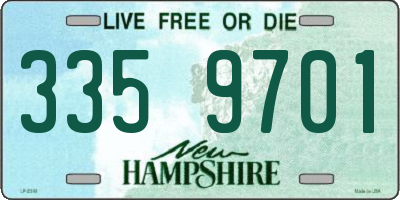 NH license plate 3359701