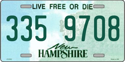 NH license plate 3359708