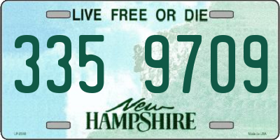 NH license plate 3359709
