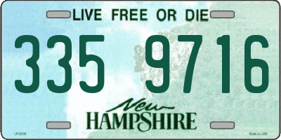 NH license plate 3359716