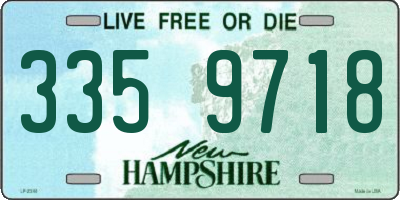 NH license plate 3359718