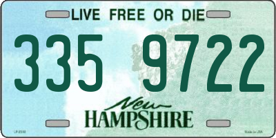 NH license plate 3359722
