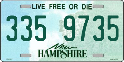 NH license plate 3359735