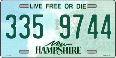 NH license plate 3359744
