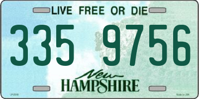 NH license plate 3359756