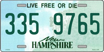 NH license plate 3359765