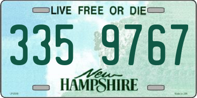 NH license plate 3359767