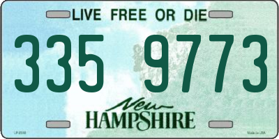 NH license plate 3359773