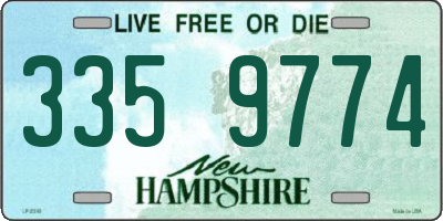 NH license plate 3359774