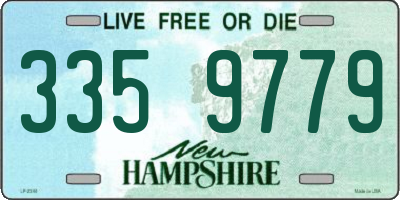 NH license plate 3359779