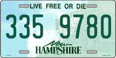 NH license plate 3359780