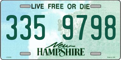 NH license plate 3359798