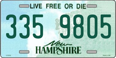 NH license plate 3359805