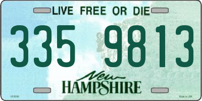 NH license plate 3359813