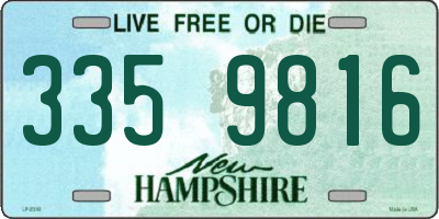 NH license plate 3359816