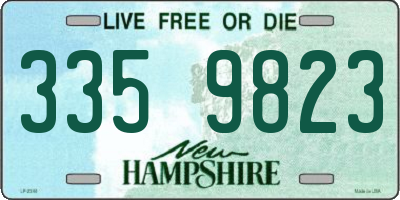 NH license plate 3359823