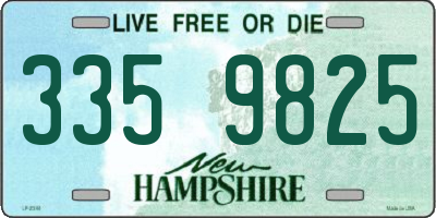 NH license plate 3359825