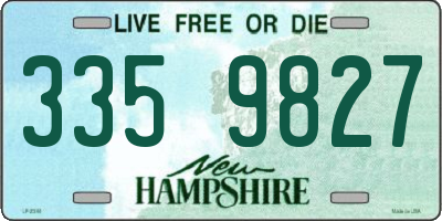 NH license plate 3359827