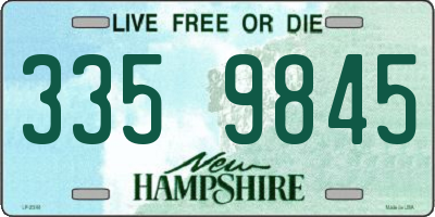 NH license plate 3359845