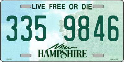 NH license plate 3359846