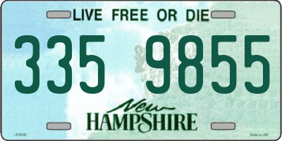 NH license plate 3359855