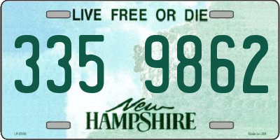 NH license plate 3359862