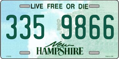 NH license plate 3359866