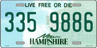 NH license plate 3359886