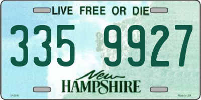 NH license plate 3359927