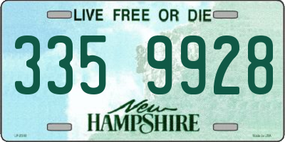 NH license plate 3359928