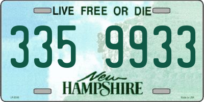NH license plate 3359933