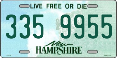NH license plate 3359955