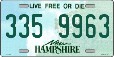 NH license plate 3359963