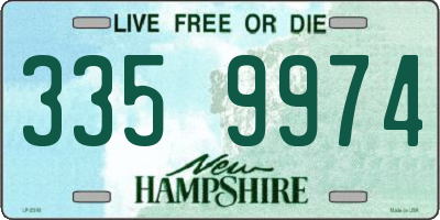 NH license plate 3359974