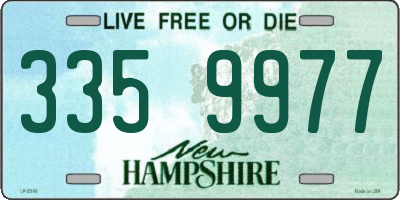 NH license plate 3359977