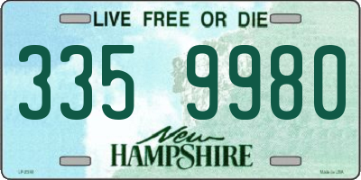 NH license plate 3359980