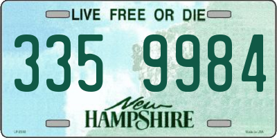 NH license plate 3359984