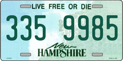 NH license plate 3359985