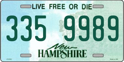 NH license plate 3359989
