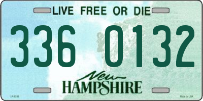 NH license plate 3360132