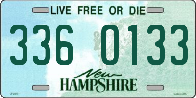 NH license plate 3360133