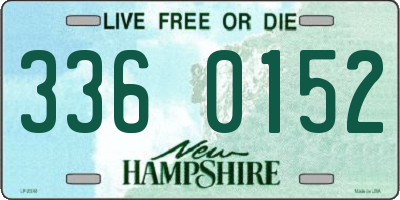 NH license plate 3360152