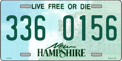 NH license plate 3360156