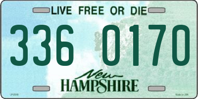 NH license plate 3360170