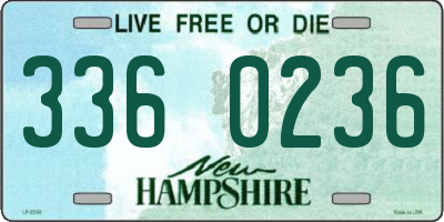 NH license plate 3360236