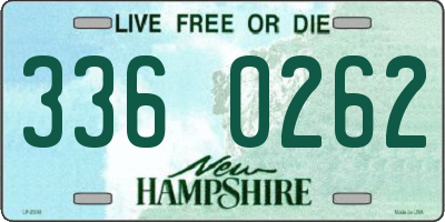 NH license plate 3360262