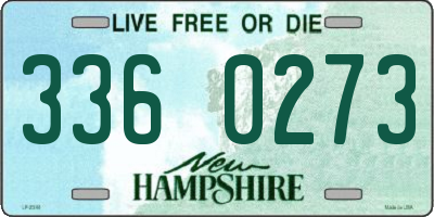 NH license plate 3360273