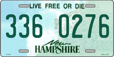 NH license plate 3360276