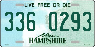 NH license plate 3360293